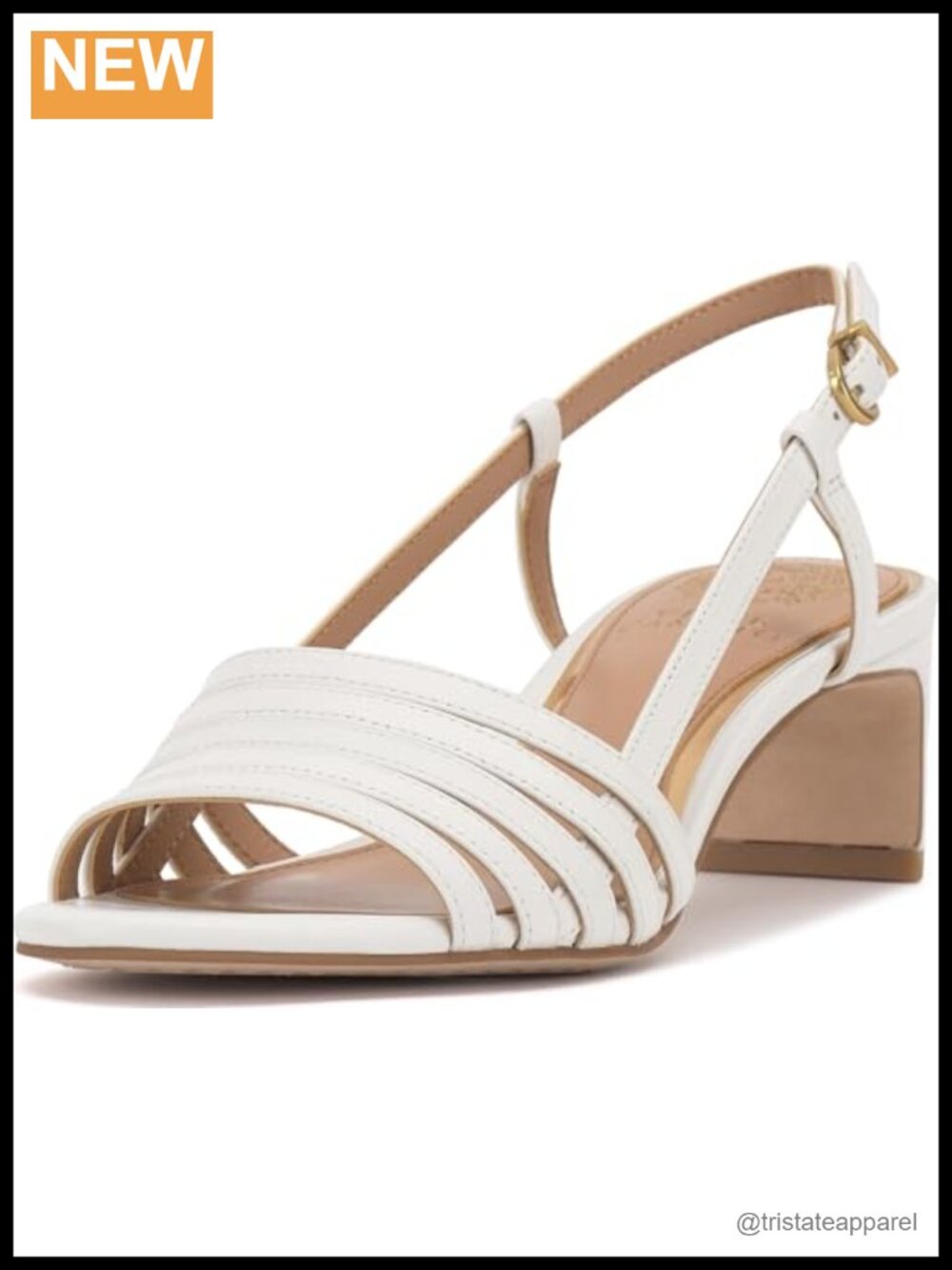 Layton Strappy Kitten Heel Sandals Leather Slingback Open Toe